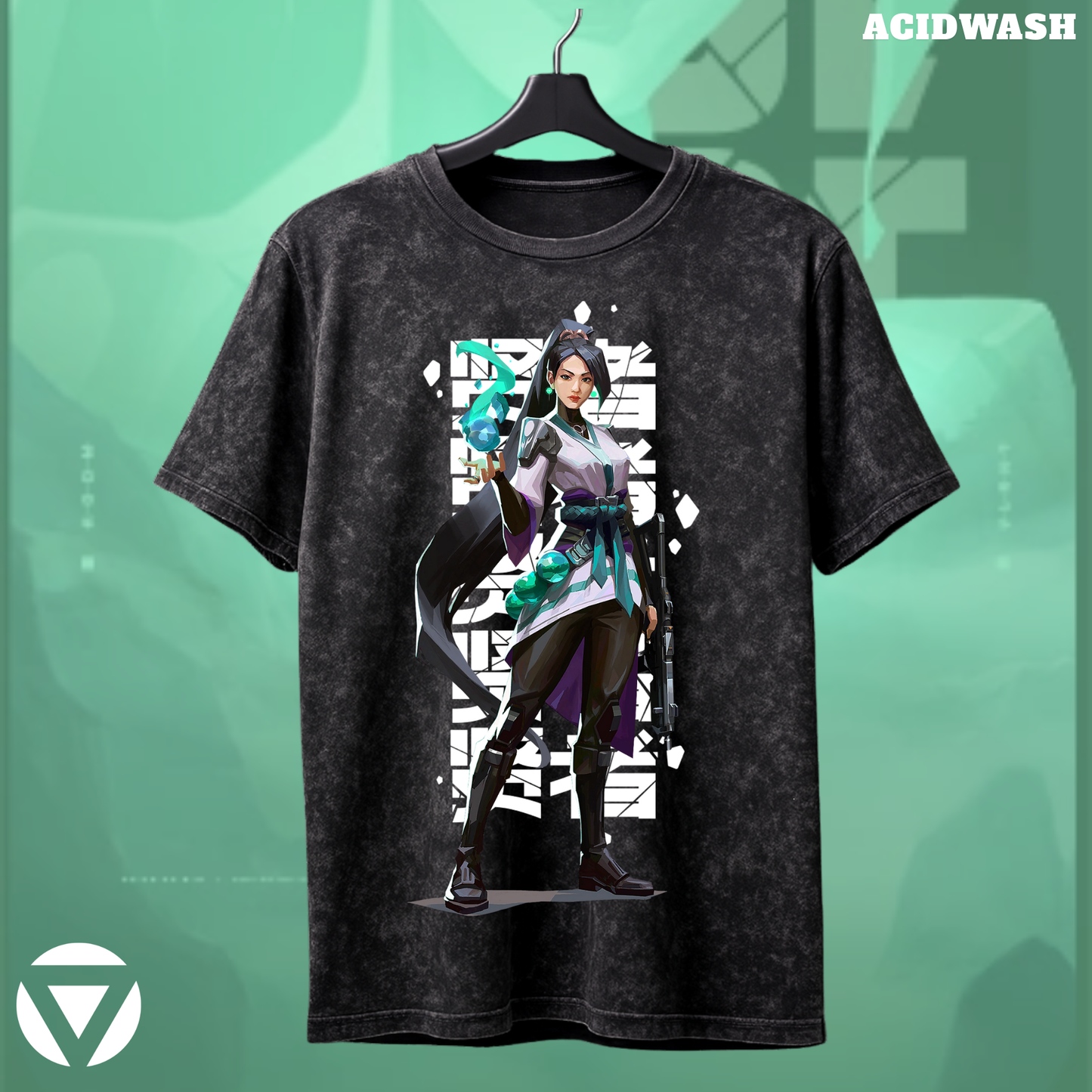 Sage | Valorant – Guardian Spirit Acid Wash Tee