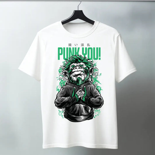Alpha Primate – Punked Edition Regular T-Shirt - White / S