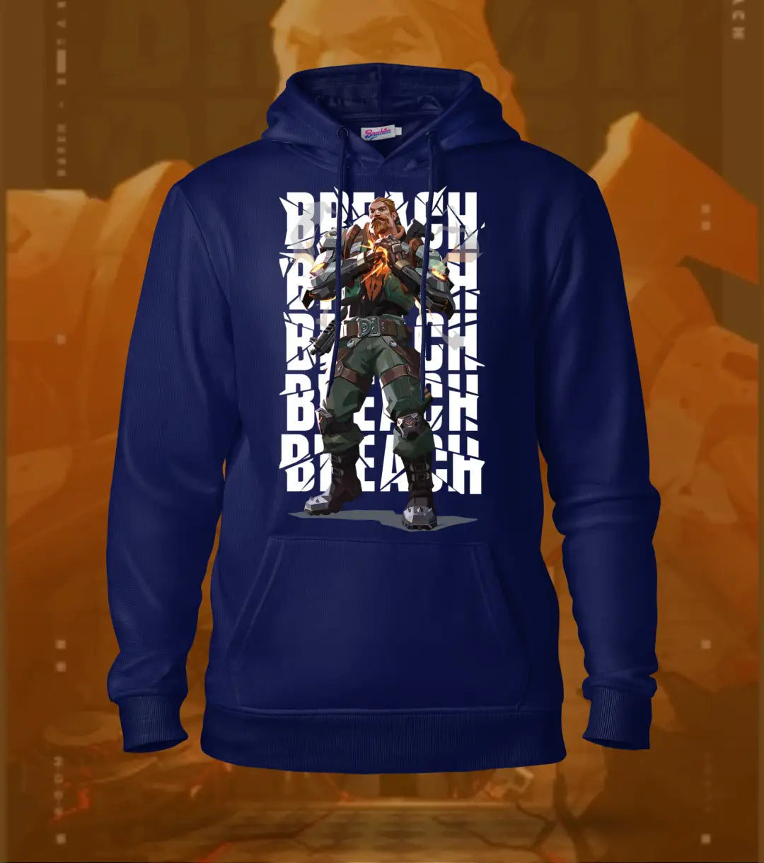 Breach | Valorant – Earthshaker Regular Hoodie - Navy / XS - Valorant