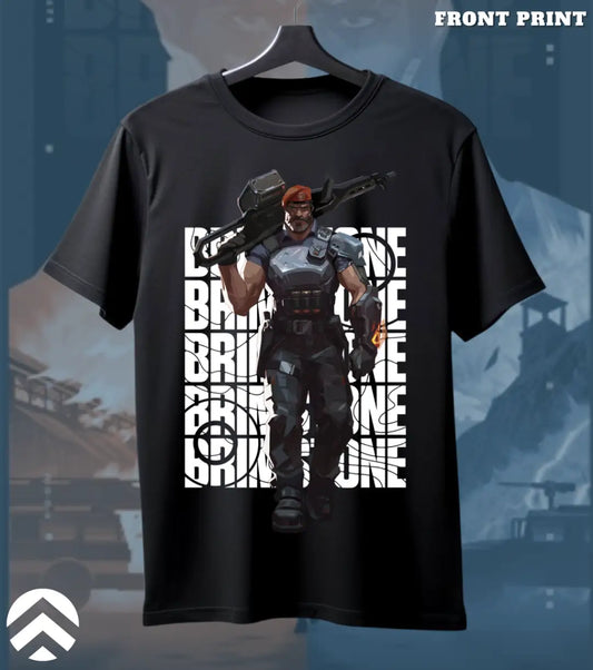 Brimstone - Tactical Commander Valorant T Shirt | Heavy Fire Tee - Valorant