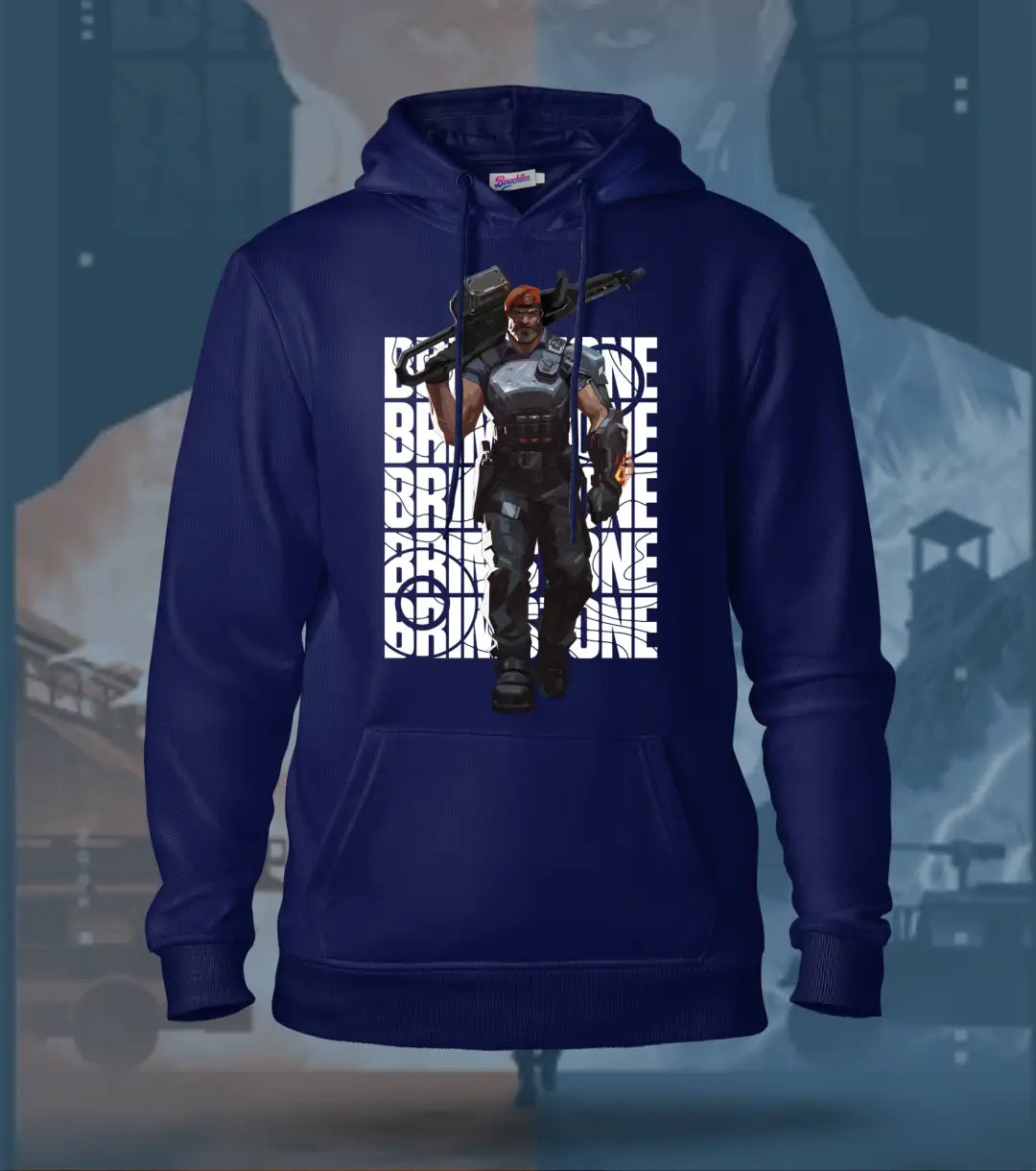 Brimstone | Valorant – Commanding Fire Regular Hoodie - Navy / XS - Valorant
