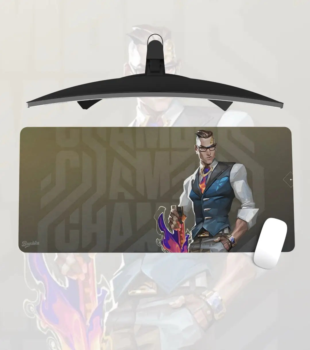 Chamber Valorant Gaming Mousepad – Premium Extended Desk Mat with Anti-Slip Base - Valorant