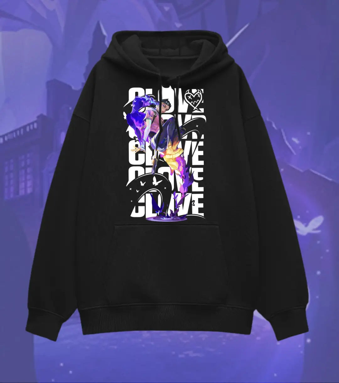 Clove – Eternal Mischief Valorant Oversized Hoodie | Oversized Street Mode - Valorant