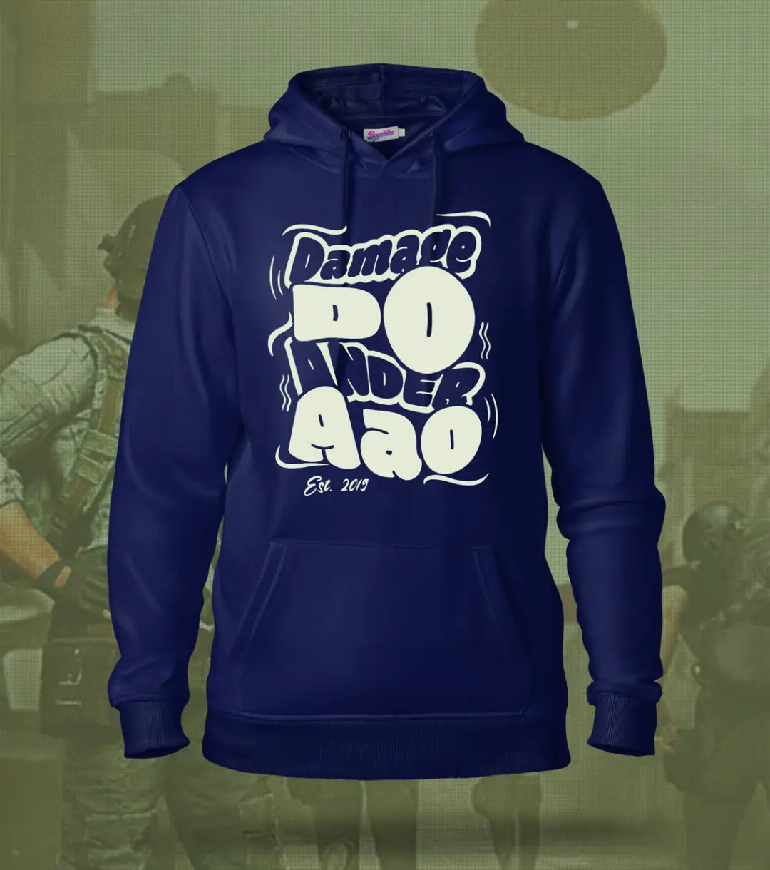 Damage Do Ander Aao – OG Edition Hoodie | 300 GSM Brushed Fleece - Navy / XS / Regular - BGMI/PUBG