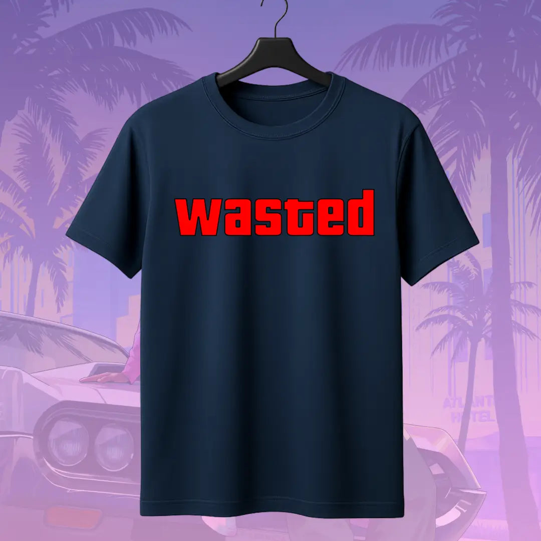 GTA | “Wasted” T-Shirt - Navy / S - GTA
