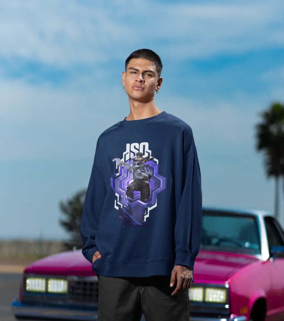 Iso Fragmented Realm Sweatshirt – Valorant Edition - Black / Oversized / XS - Valorant