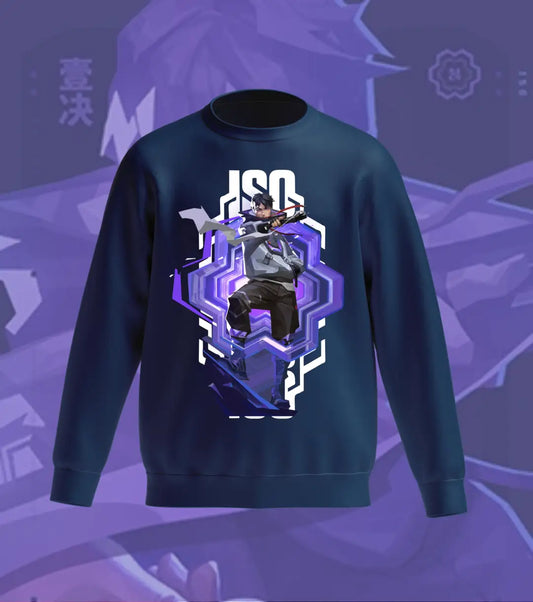 Iso Fragmented Realm Sweatshirt – Valorant Edition - Navy / Regular / XS - Valorant
