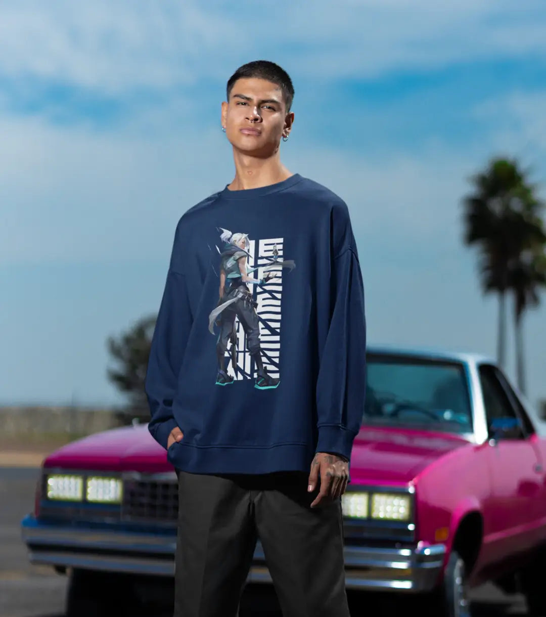 Jett Velocity Sweatshirt – Valorant Edition - Black / Oversized / XS - Valorant