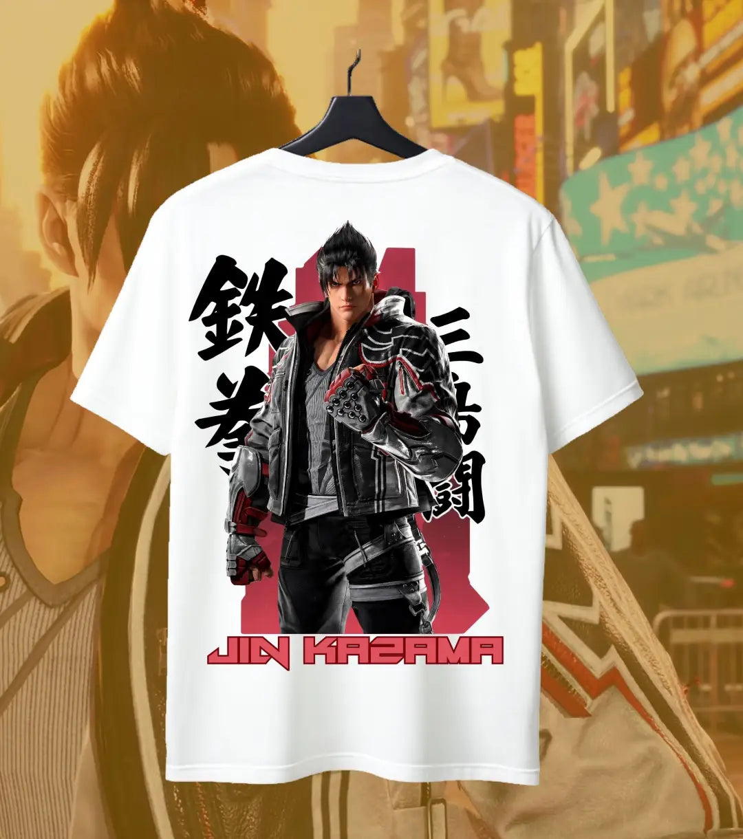 Jin Kazama – Tekken Legacy Tee - Back Print / White / S - Tekken