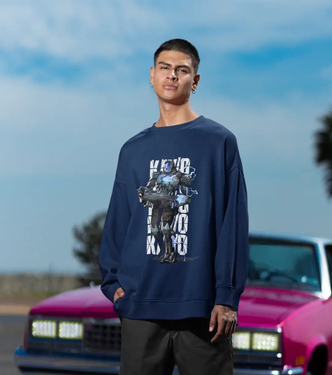 KAY/O Null Protocol Sweatshirt – Valorant Edition - Black / Oversized / XS - Valorant