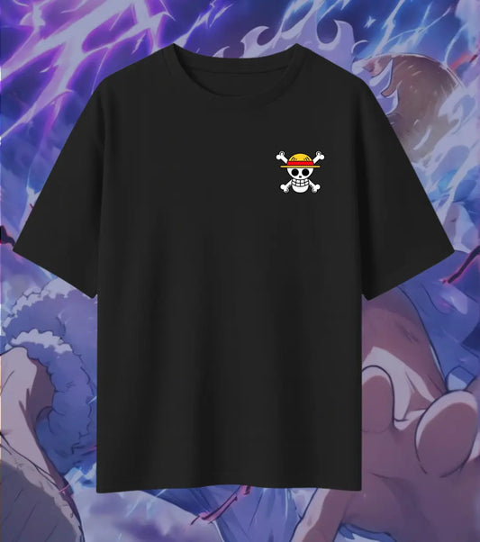 Monkey D. Luffy Gear 5 Oversized T-Shirt – Dual Print Anime Tee | Premium Cotton Streetwear - One Piece