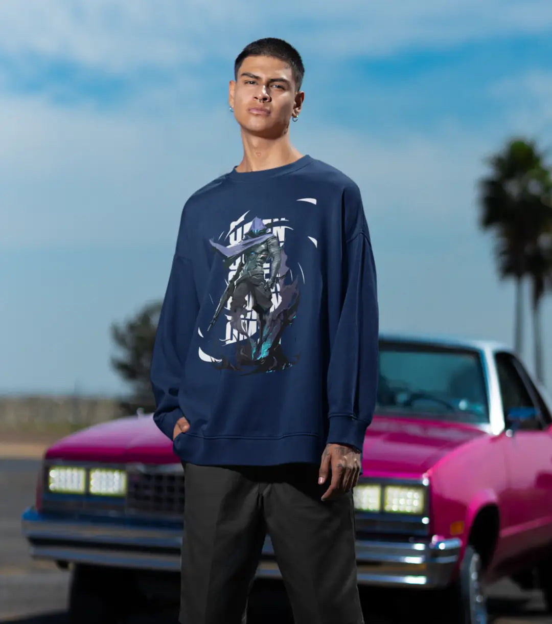 Omen Shadow Realm Sweatshirt – Valorant Edition - Black / Oversized / XS - Valorant