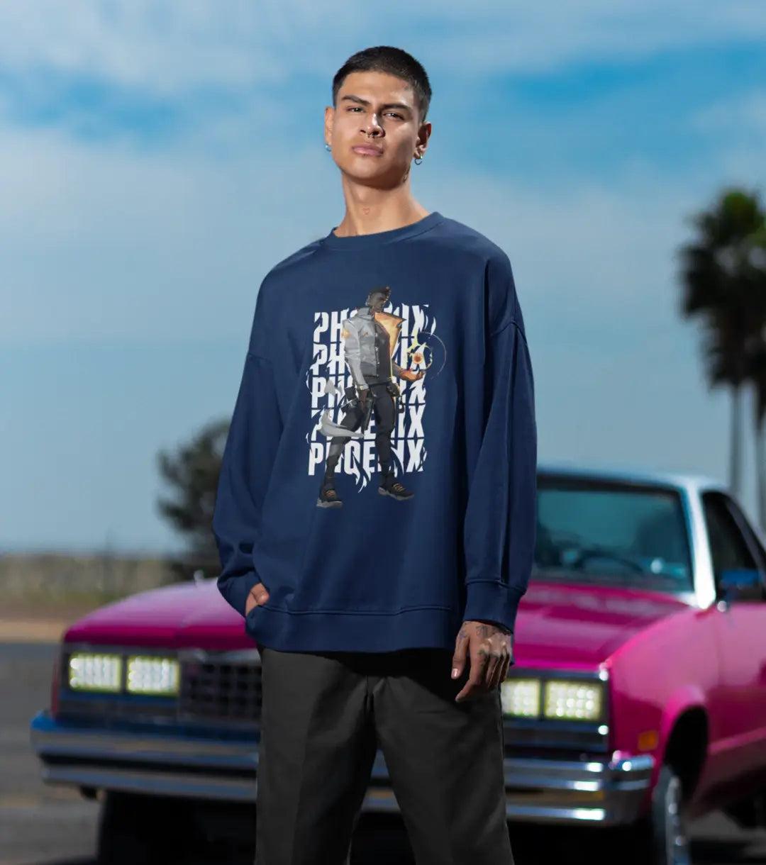 Phoenix Reignite Sweatshirt – Valorant Edition - Black / Oversized / XS - Valorant