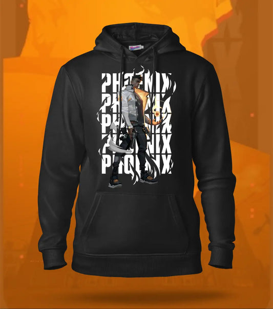 Phoenix | Valorant – Blazing Rebirth Regular Hoodie - Black / XS - Valorant