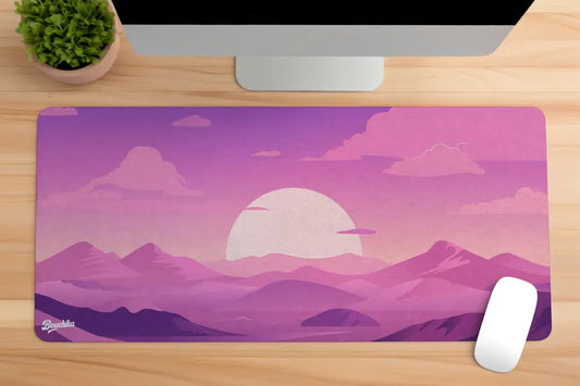 Purple Sunset Mountains Mousepad