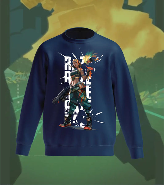 Raze Boom Burst Sweatshirt – Valorant Edition - Navy / Regular / XS - Valorant