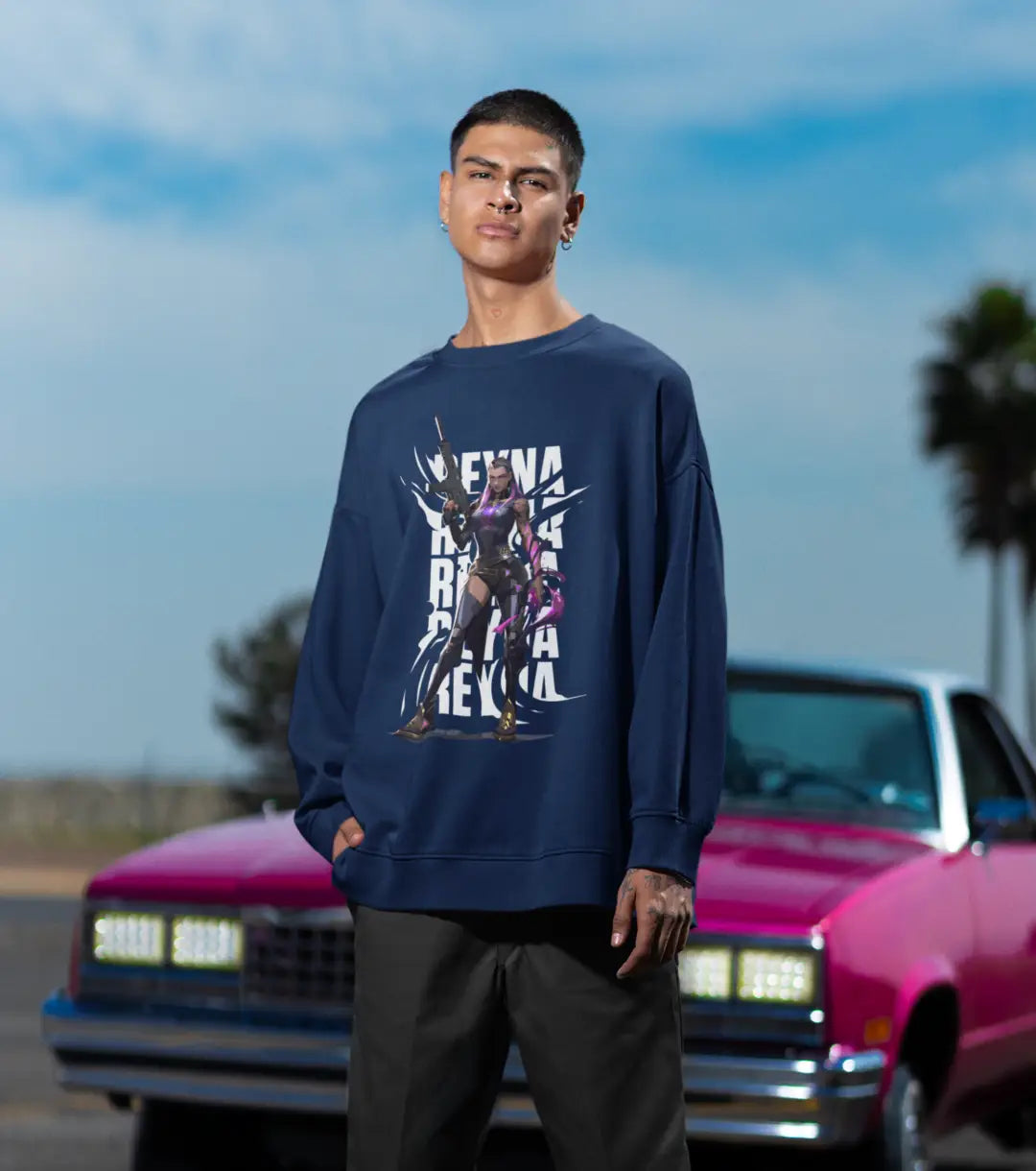 Reyna Soul Stealer Sweatshirt – Valorant Edition - Black / Oversized / XS - Valorant