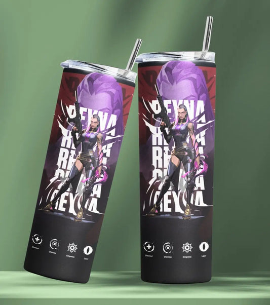 Reyna Valorant Tumbler – Empress Mode | Game-Day Drinkware - Valorant