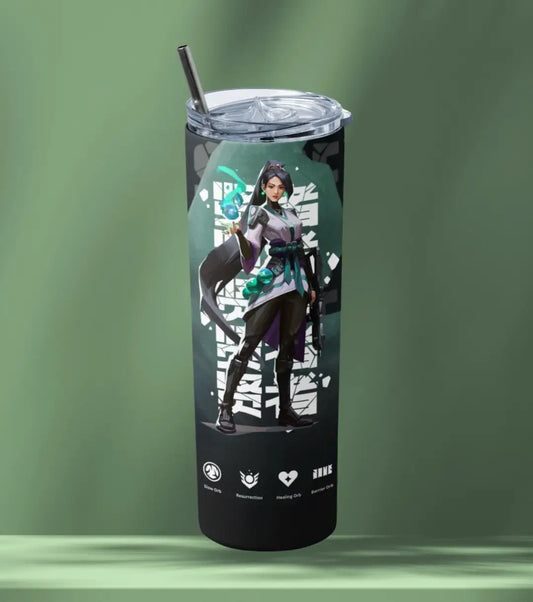 Sage Valorant Tumbler – Guardian Spirit | Desk-to-Ranked Essential - Valorant