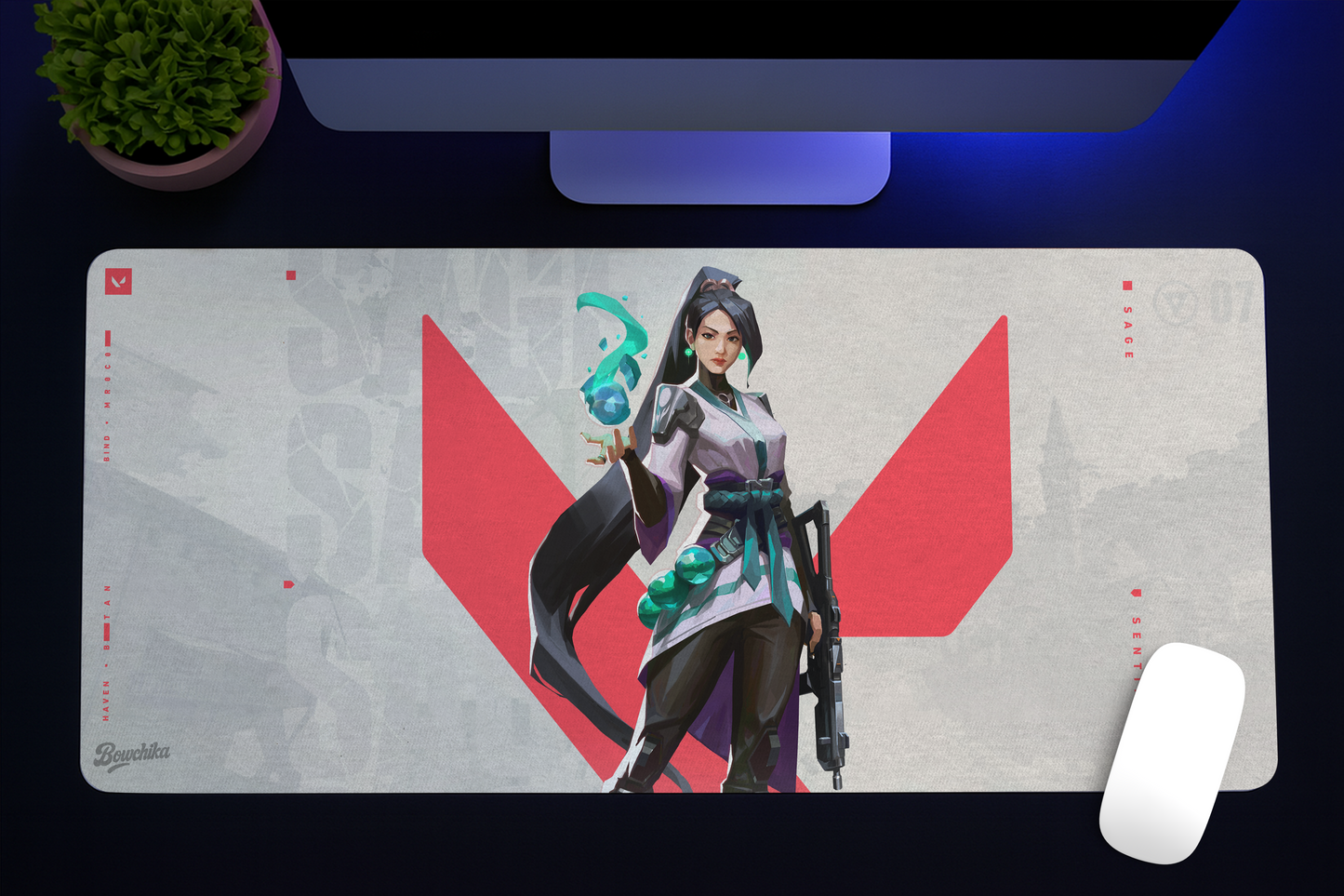 Valorant Sage XL Gaming Mousepad Sentinel Edition