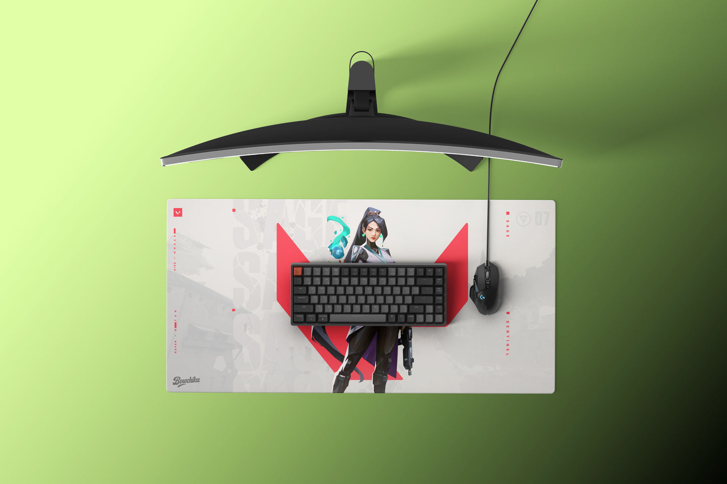 Valorant Sage XL Gaming Mousepad Sentinel Edition