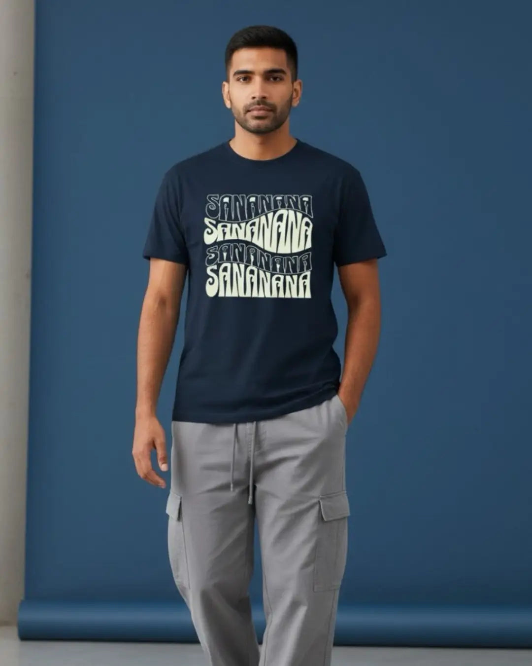 SANANANA OG Legacy BGMI T-Shirt | PUBG Meme Graphic Tee - Navy / S - BGMI/PUBG