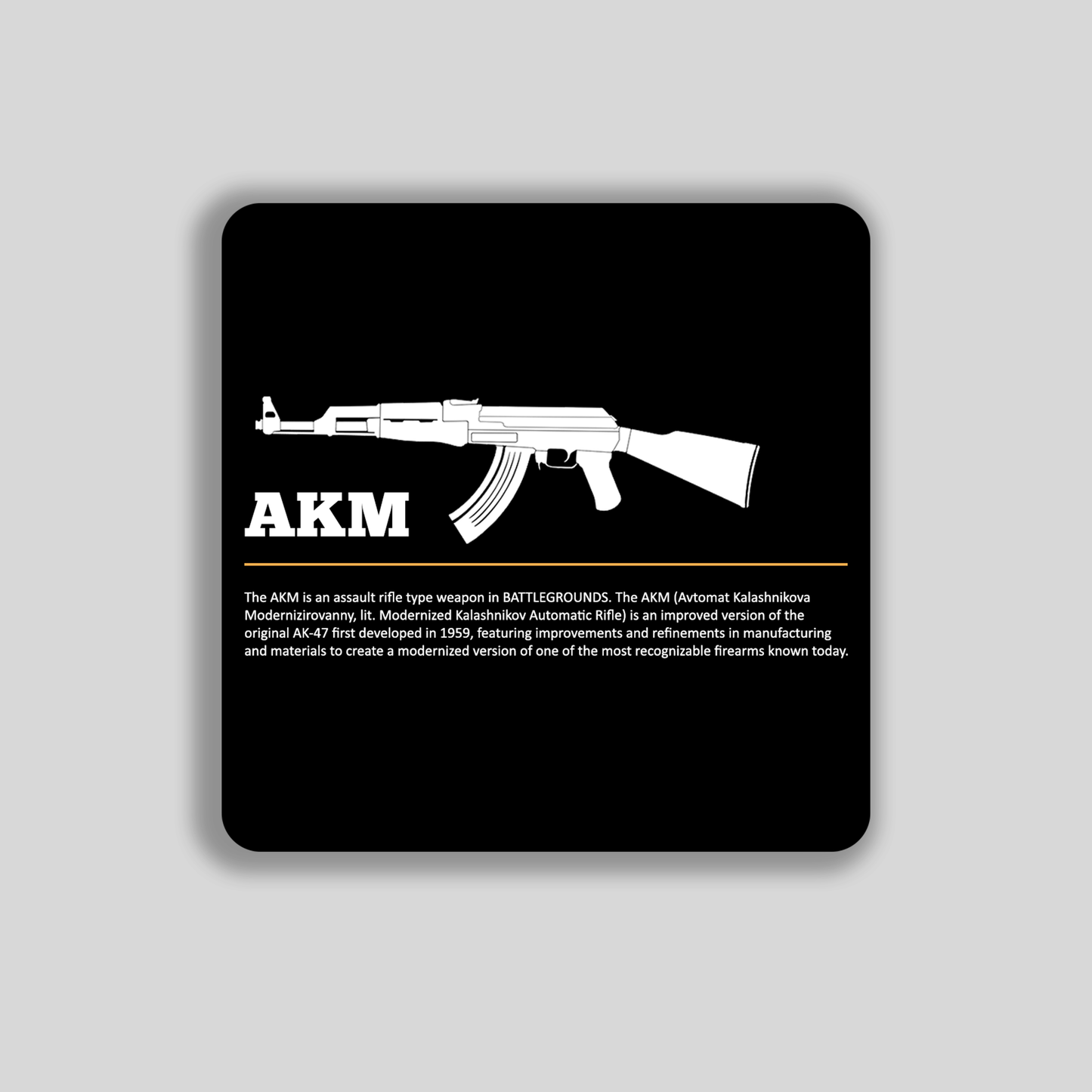 AKM Assault Rifle Graphic T-Shirt PUBG/BGMI