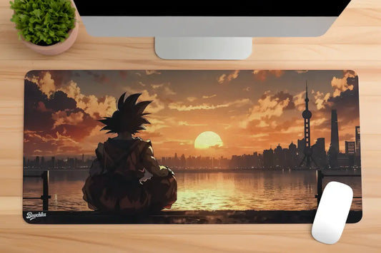 Sunset Serenity – Warrior’s Reflection Goku Mousepad