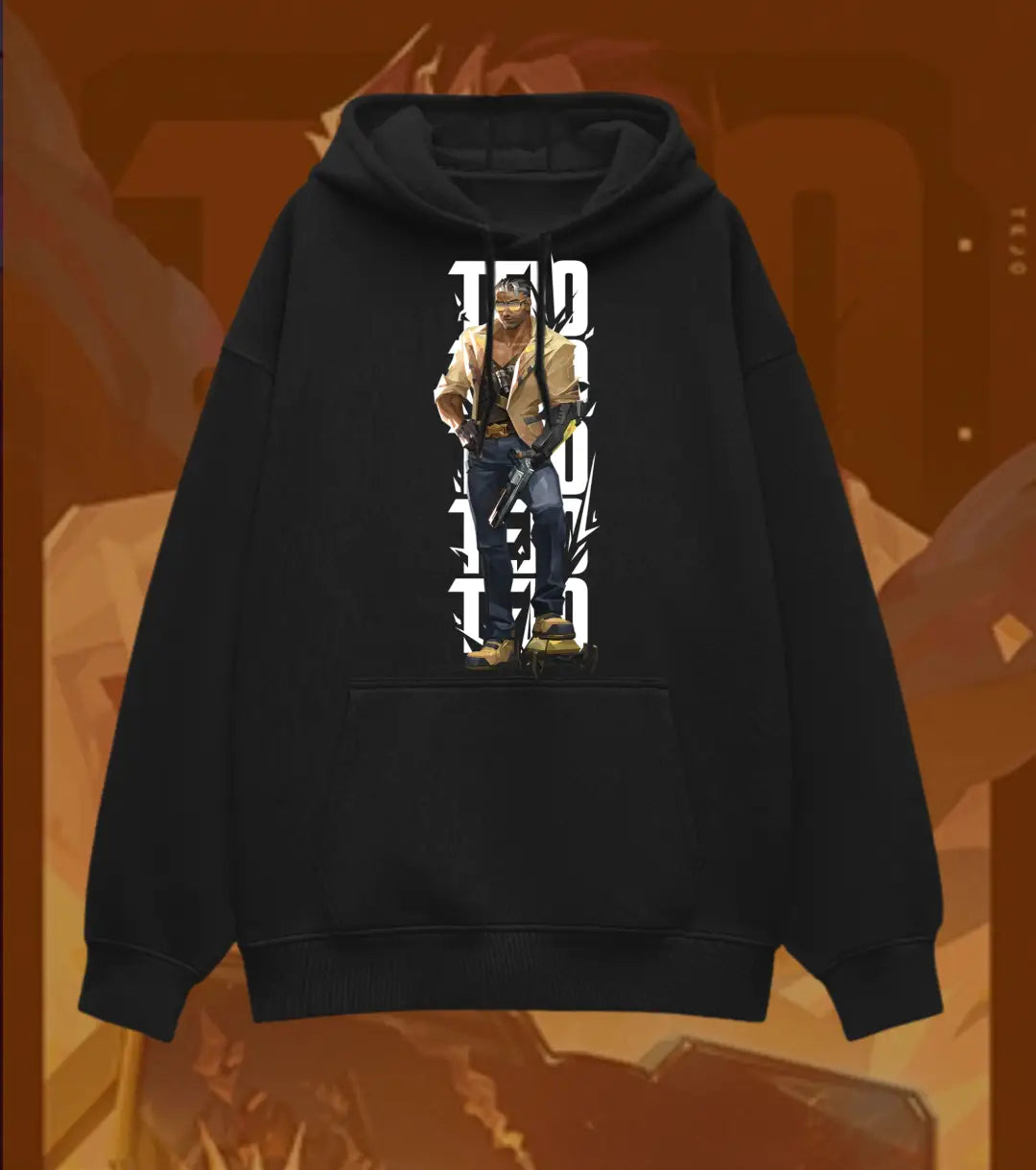 Tejo – Street Enforcer Valorant Oversized Hoodie | Bold Comfort Fit - Valorant
