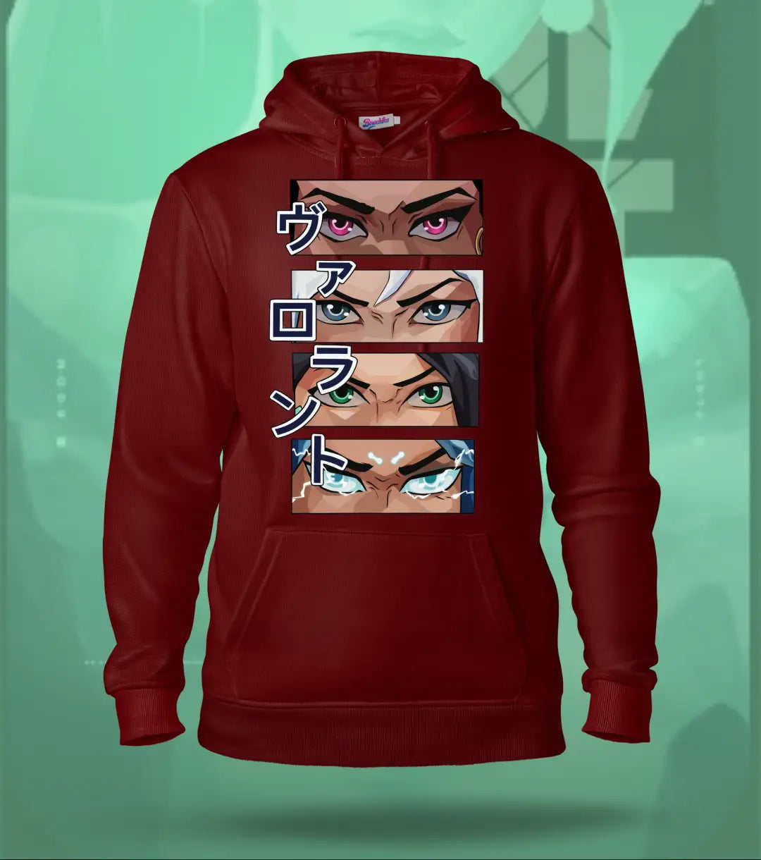 Valorant Eyes Regular Hoodie | Japanese Edition - Maroon / XS - Valorant