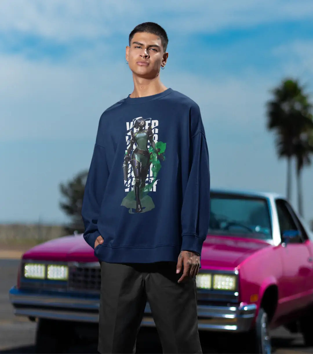 Viper Venom Sweatshirt – Valorant Edition - Black / Oversized / XS - Valorant