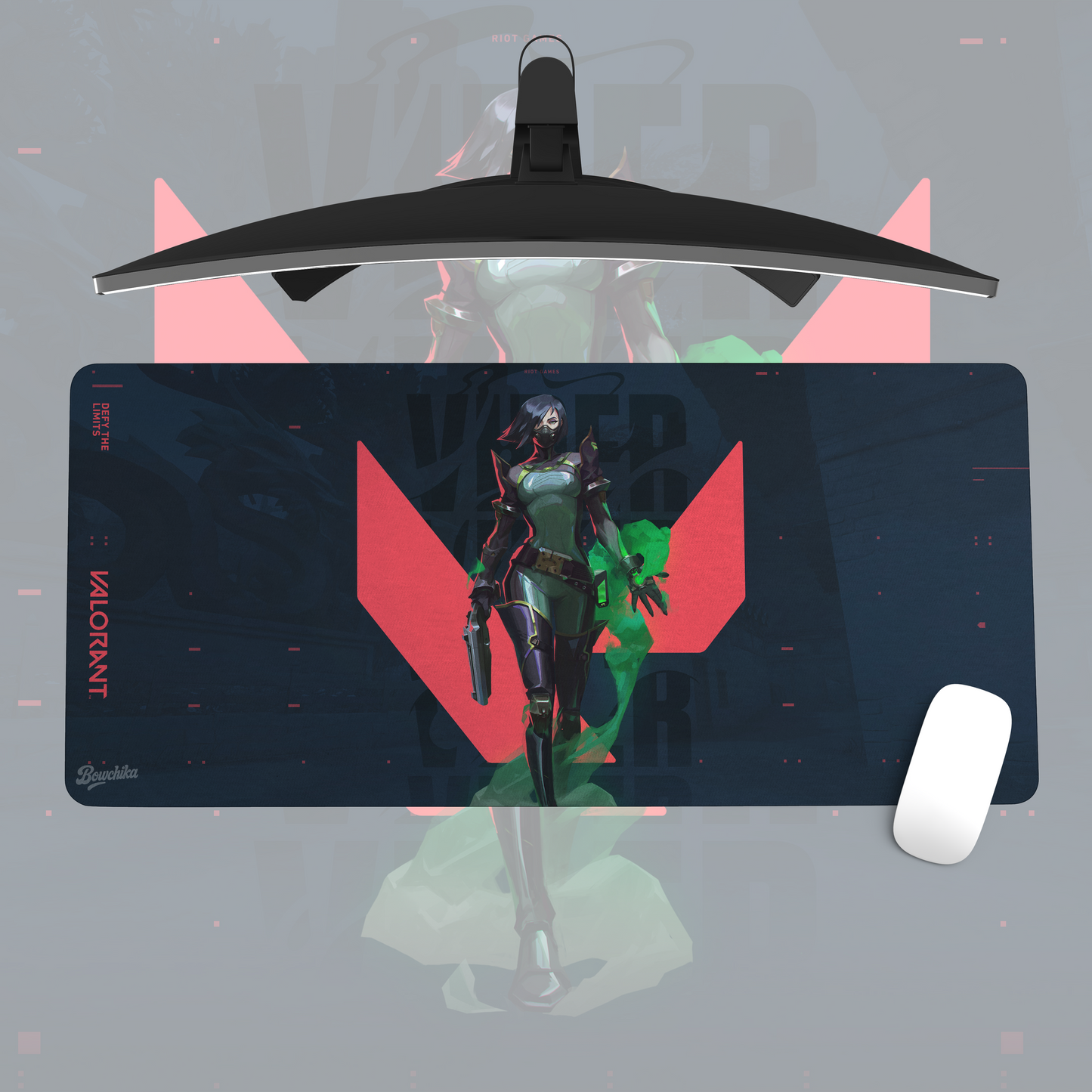 Valorant Viper Iconic Emblem Desk Mat