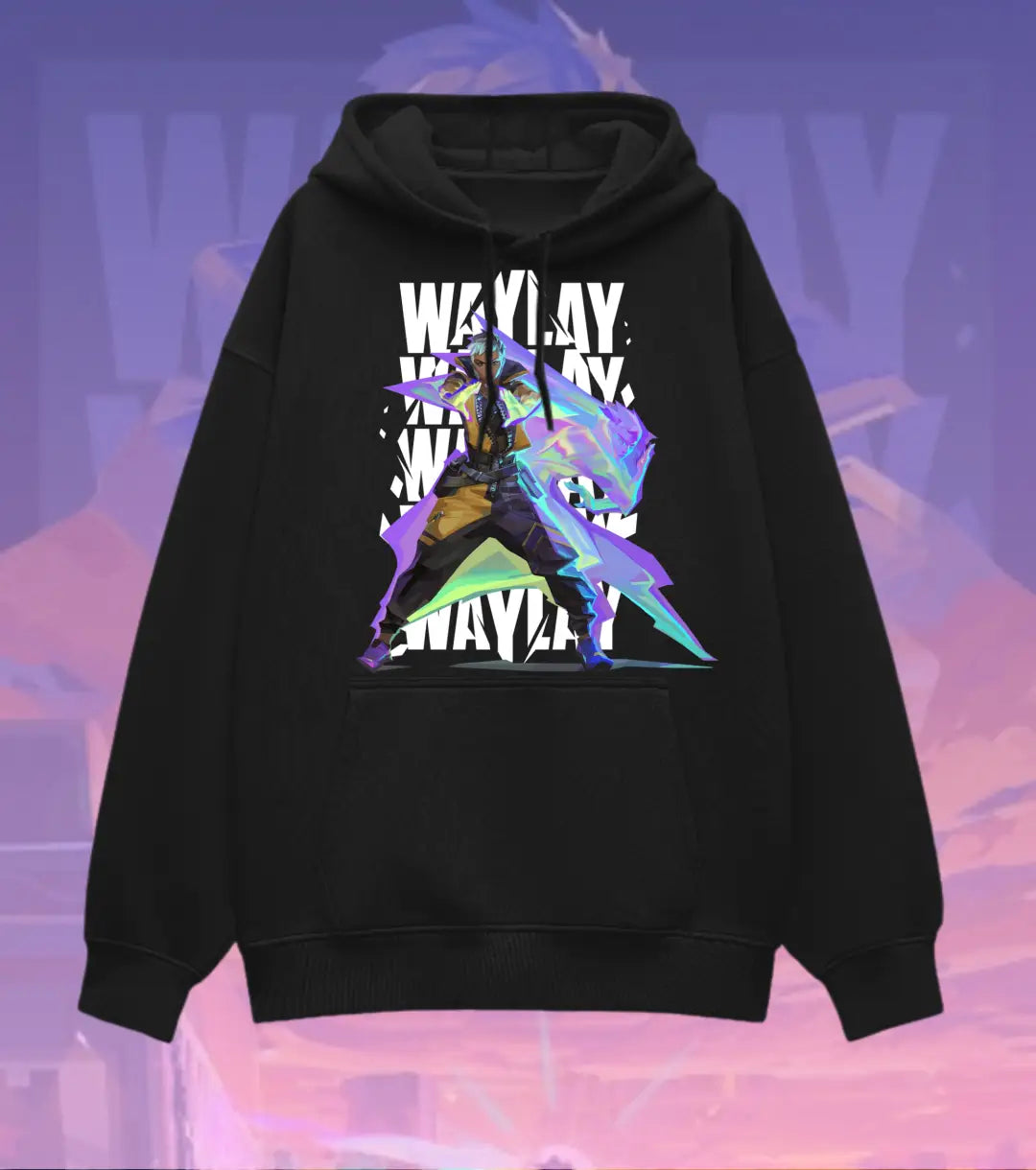 Waylay – Phantom Mirage Valorant Oversized Hoodie | Layer Up in Style - Valorant