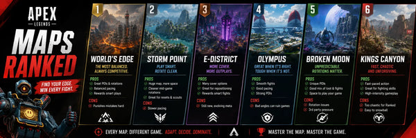 Apex Legends Maps Ranked
