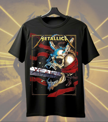 Metallica Skull Warrior Graphic T-Shirt
