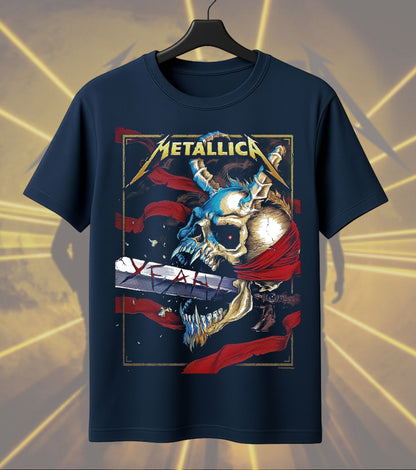 Metallica Skull Warrior Graphic T-Shirt
