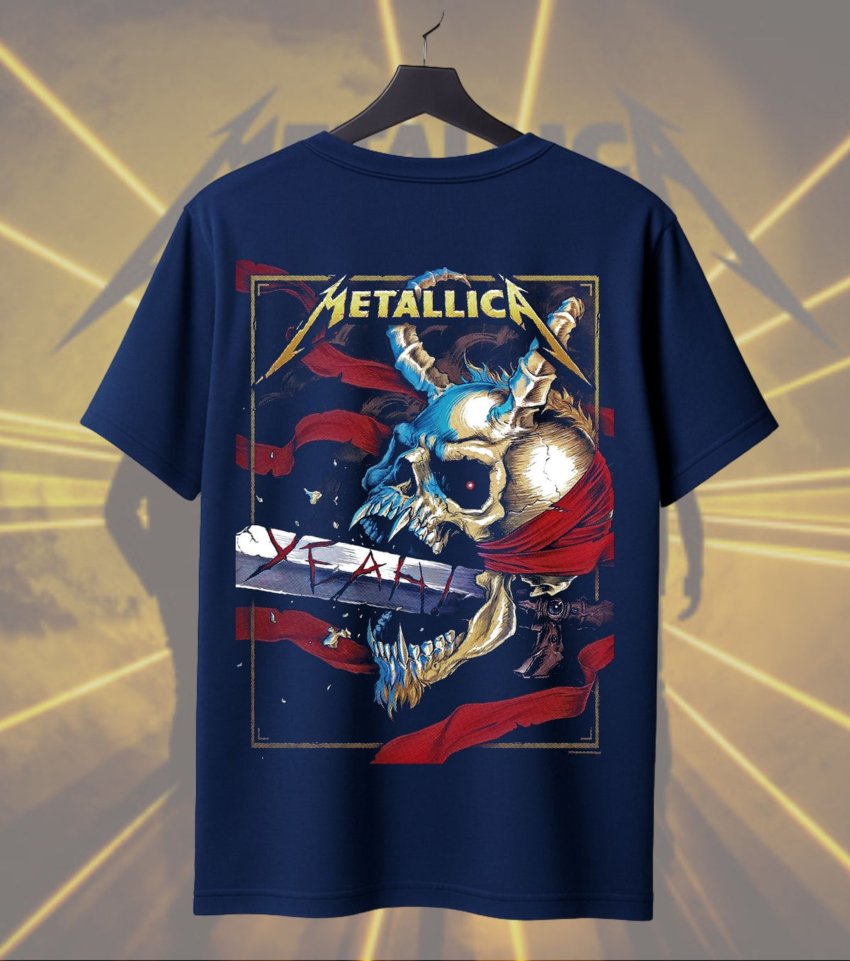 Metallica Skull Warrior Graphic T-Shirt