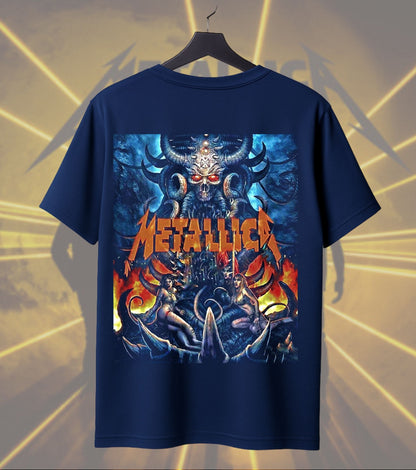Metallica Horned Demon Warrior Graphic T-Shirt