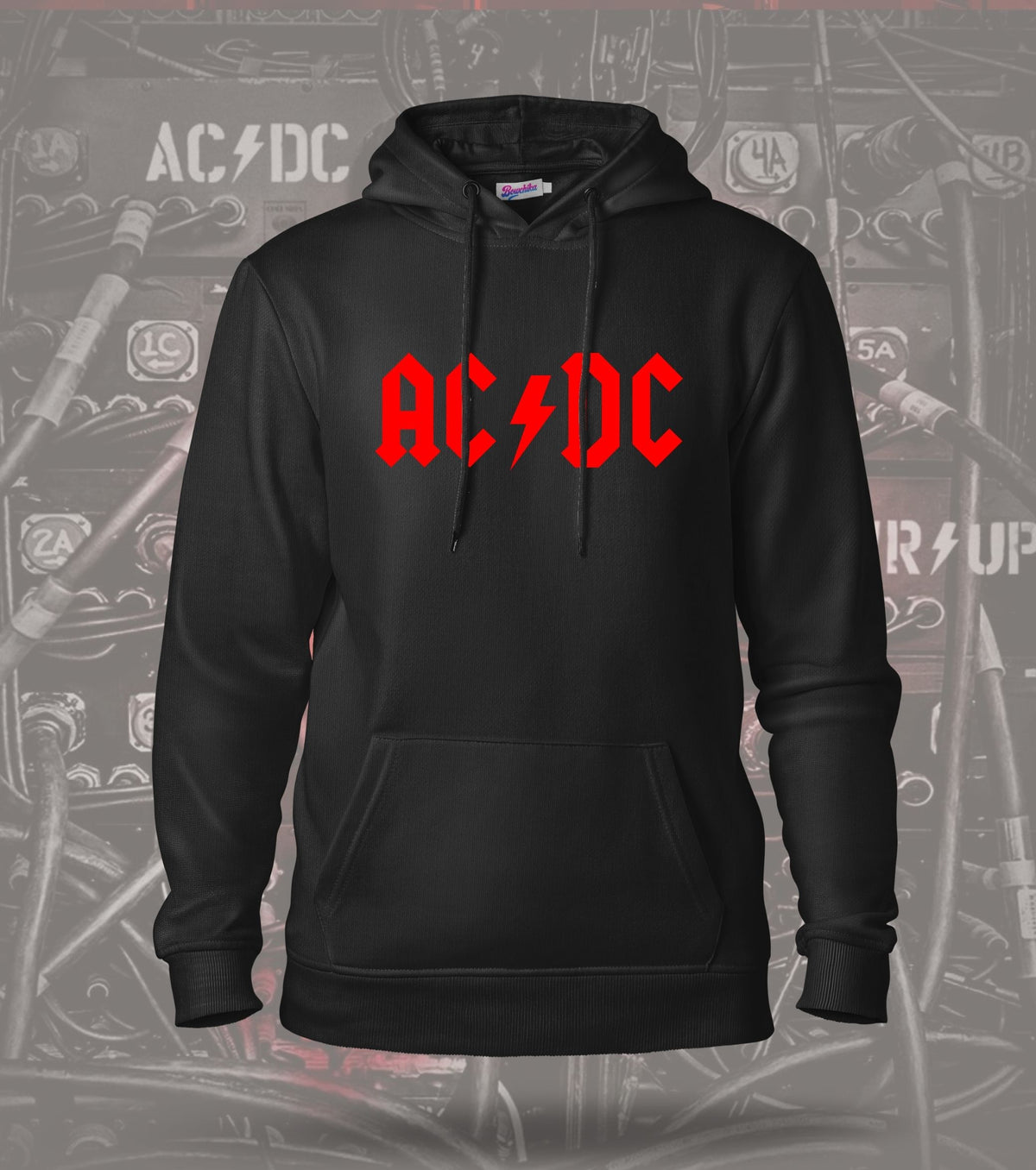 AC/DC Live Guitarist Graphic Hoodie – AC/DC logo hoodie