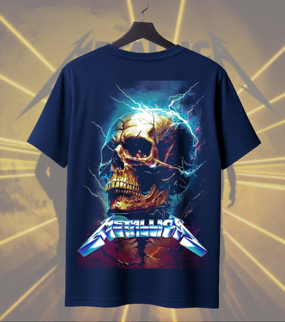 Metallica Electric Skull Lightning Graphic T-Shirt