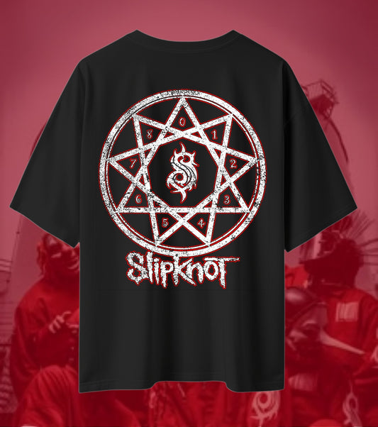 Slipknot Pentagram Graphic Oversized T-Shirt