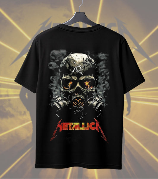Metallica Tactical Gas Mask Skull Graphic T-Shirt