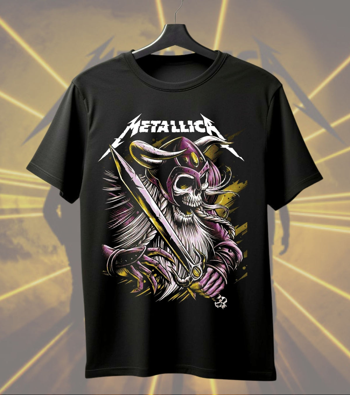 Metallica Mystic Purple Warrior Graphic T-Shirt