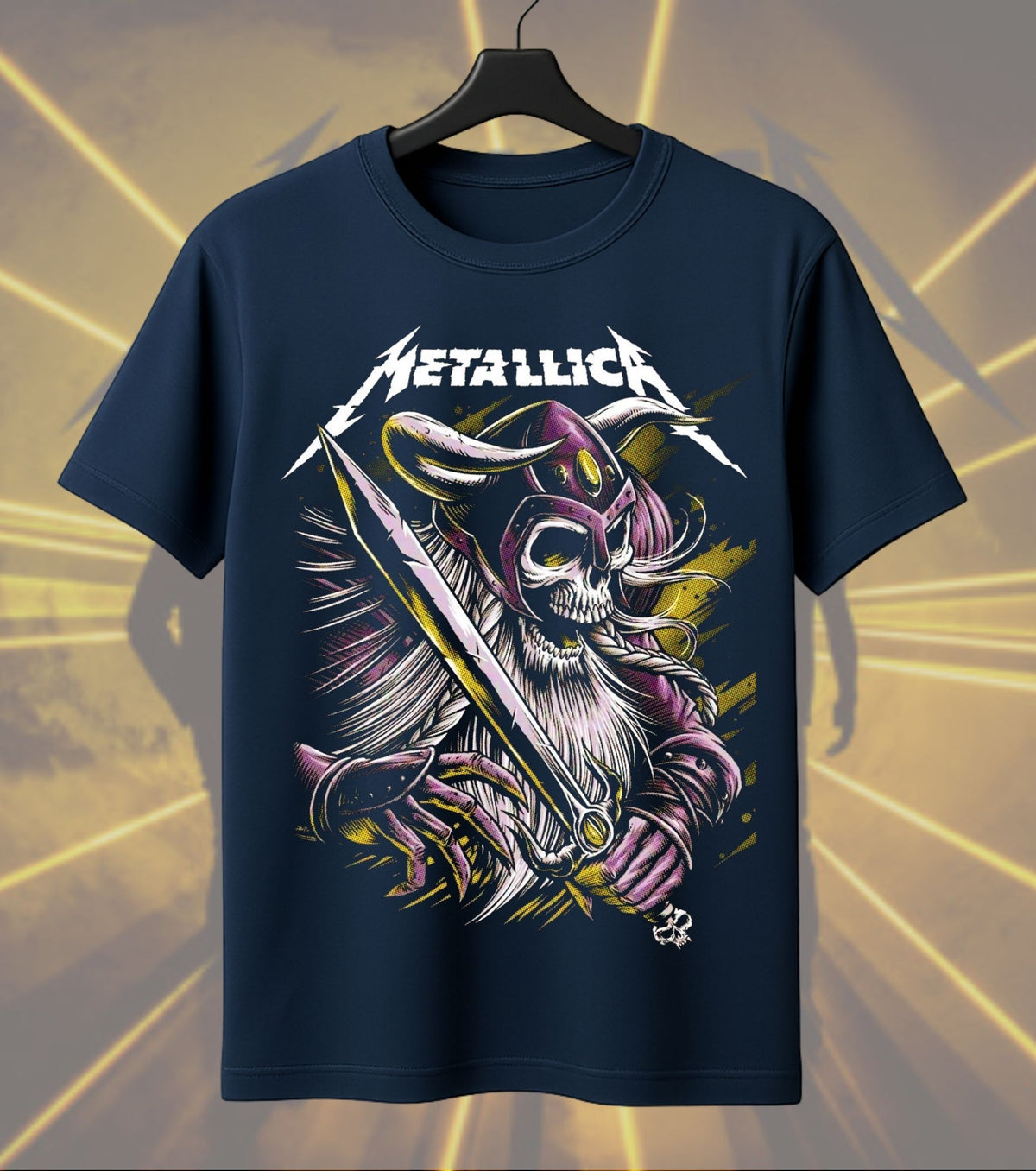 Metallica Mystic Purple Warrior Graphic T-Shirt