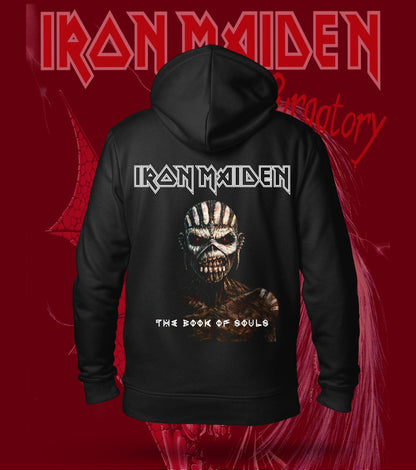 Iron Maiden The Book of Souls Eddie Hoodie – 300 GSM Heavyweight Cotton – Black back print