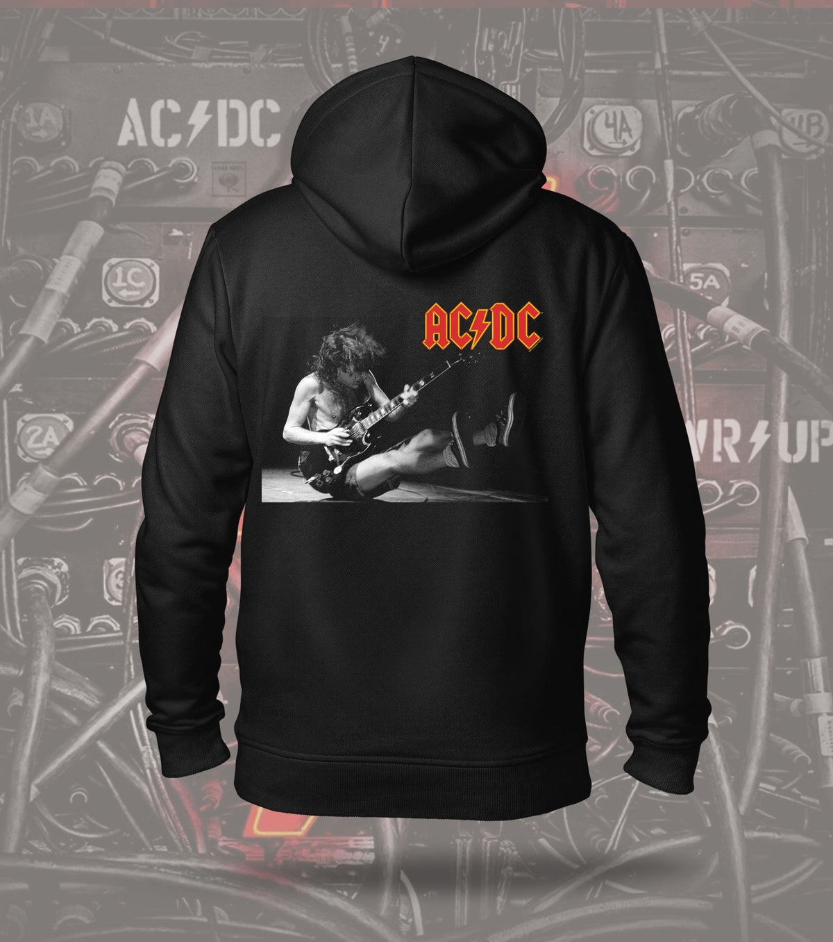 AC/DC Live Guitarist Graphic Hoodie – Black