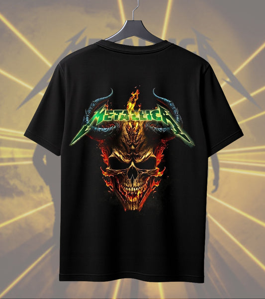 Metallica Inferno Demon Skull Graphic Regular T-Shirt