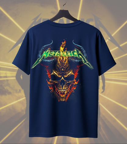 Metallica Inferno Horned Skull Graphic T-Shirt