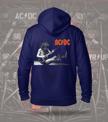 AC/DC Live Guitarist Graphic Hoodie – Navy
