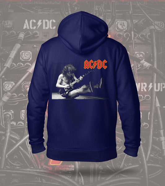 AC/DC Live Guitarist Graphic Hoodie – Navy